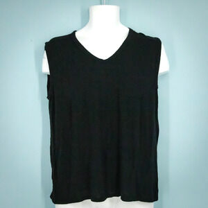 T Alexander Wang Size Medium M V Neck Sleeveless Muscle Style Rayon Knit Shirt